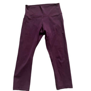 Lululemon Align High Rise Yoga Capri Pant Size 8 Maroon